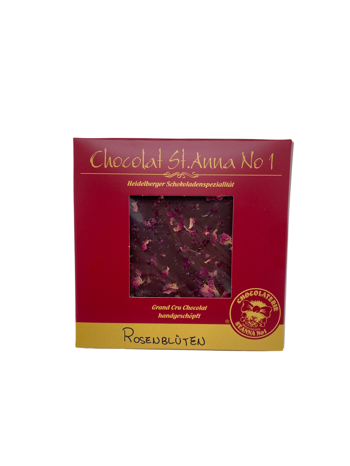 Grand Cru Chocolat Zartbitter Rosenblüten