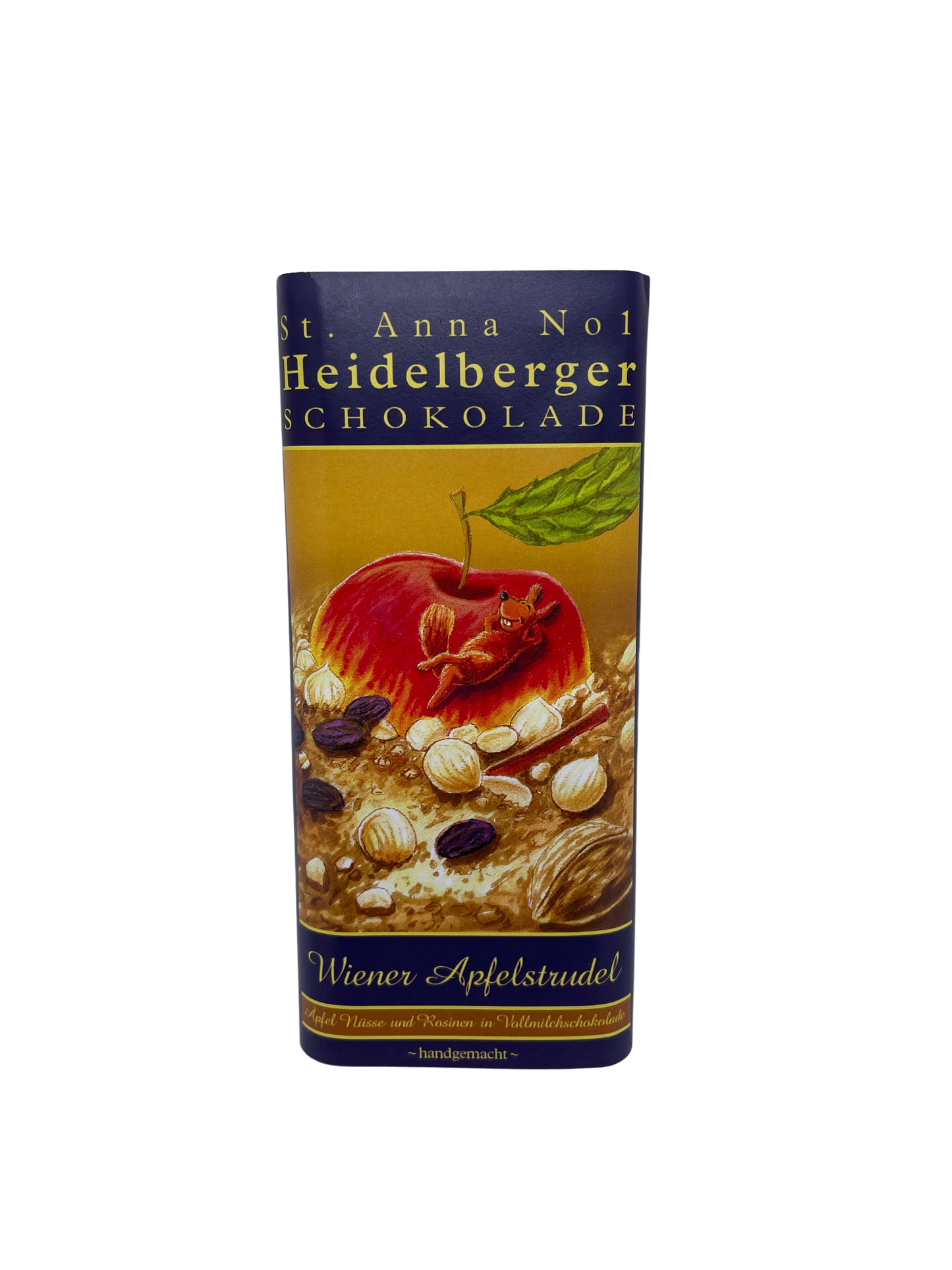 handgemachte Schokoladentafel Wiener Apfelstrudel