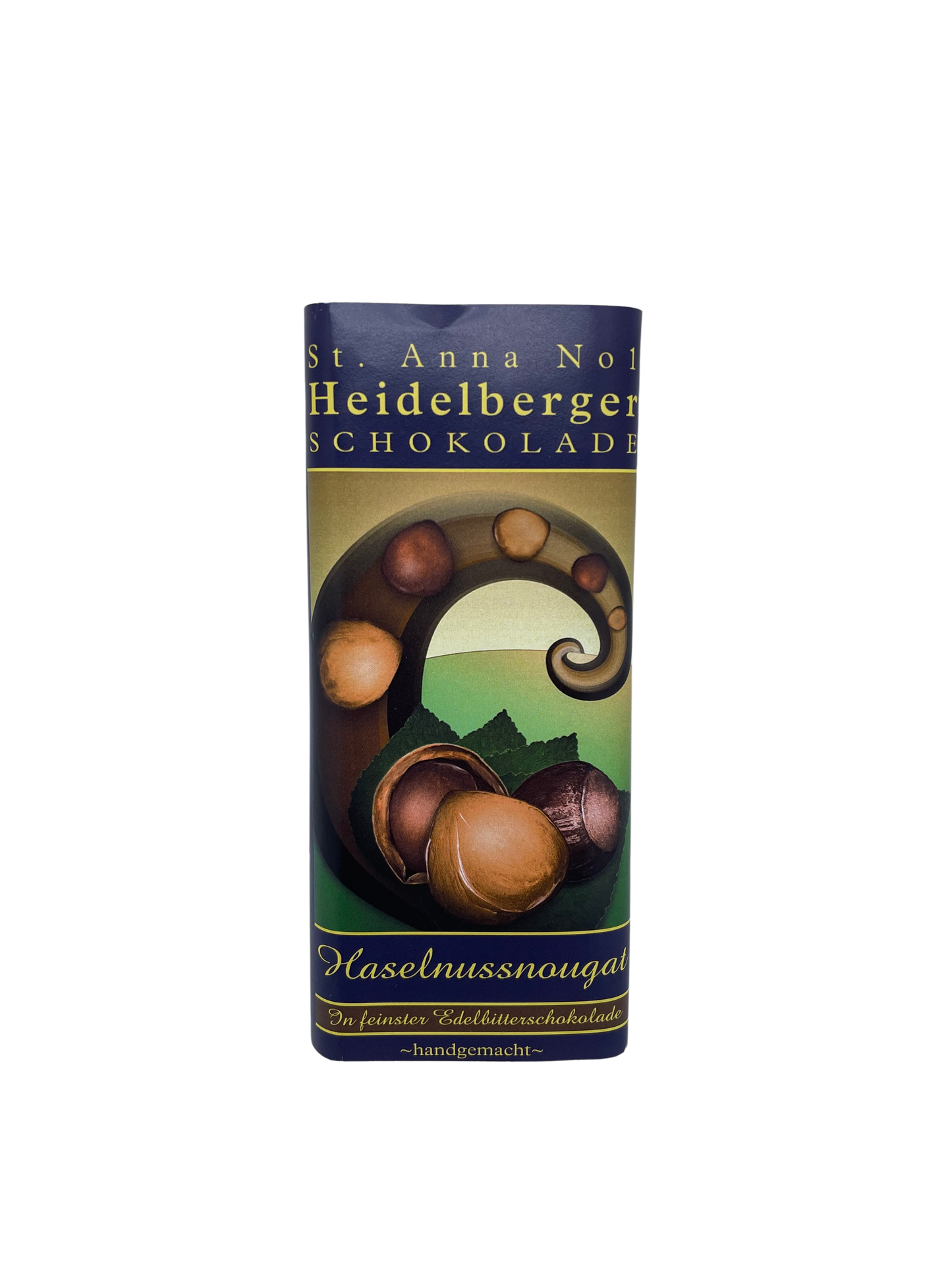 handgemachte Schokoladentafel Haselnussnougat